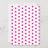 Pink Cute Baby Elephant Baby Shower Invitation  招待状 (裏面)