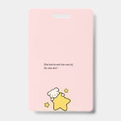 Pink Cute Badge バッジ (裏面)