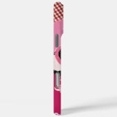 Pink Cute Cat Phone Case Kawaii Kitten Aesthetic Case-Mate iPhoneケース (裏面 / 右)