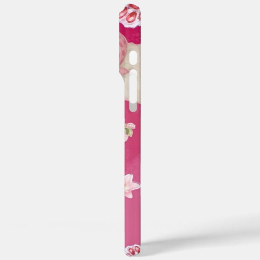 Pink Cute Cat Phone Case Kawaii Kitten Aesthetic Case-Mate iPhoneケース (裏面 / 左)