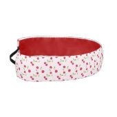 Pink Cute Cherry Print Pattern Retro Fruit アスレチックヘッドバンド (左)