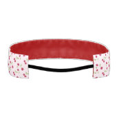 Pink Cute Cherry Print Pattern Retro Fruit アスレチックヘッドバンド (裏面)