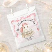 pink cute ghost little boo baby shower Invitation フェイバーバッグ (クリップ留めされた状態)