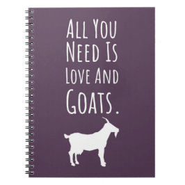 Pink Cute Goat Gifts For Women Teen Girls Female ノートブック