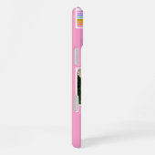 Pink Cute Modern 3 Photo Layout Custom iPhoneケース (右側面)