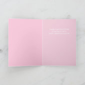 Pink, cute, sassy Christmas Card for women カード (内部)