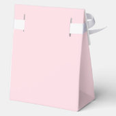Pink Cute Winter Bow Christmas Tree Baby Shower  フェイバーボックス (裏面)