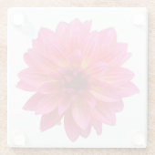 Pink Dahlia ガラスコースター (裏面)
