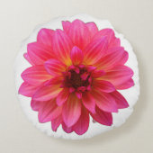 Pink Dahlia ラウンドクッション (裏面)