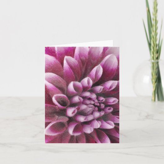 Pink Dahlia 招待状 (正面)