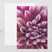 Pink Dahlia 招待状 (正面/裏面)