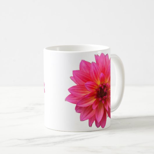 Pink Dahlia Mug コーヒーマグカップ (正面右)
