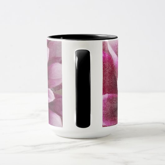 Pink Dahlia mug マグカップ (ハンドル)