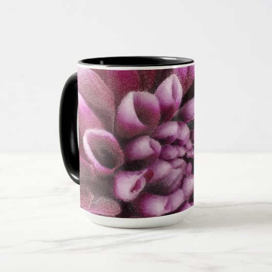 Pink Dahlia mug マグカップ (正面左)