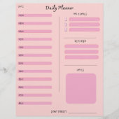 Pink Daily Planner レターヘッド (正面)