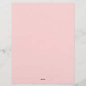Pink Daily Planner レターヘッド (裏面)