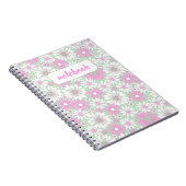 Pink Daisy Bloom Notebook ノートブック (右側)