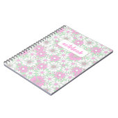 Pink Daisy Bloom Notebook ノートブック (左側)