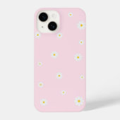Pink Daisy Floral iPhone Case – Cute Spring Design iPhoneケース (裏面)
