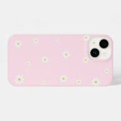 Pink Daisy Floral iPhone Case – Cute Spring Design iPhoneケース (裏面横)