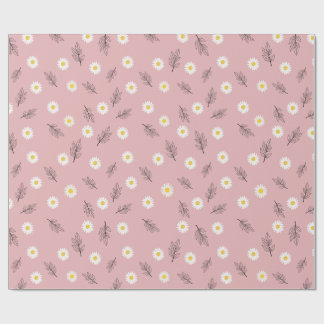 Pink Daisy Floral Wrapping Paper| Special Occasion ラッピングペーパー