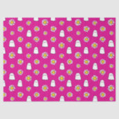 Pink Daisy Ghost Halloween 薄葉紙 (正面)