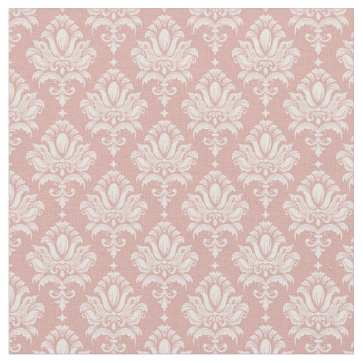 Pink Damask ファブリック (クローズアップ)