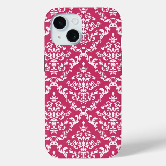 Pink Damask #1 at VictoriaShaylee Case-Mate iPhoneケース (裏面)