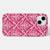 Pink Damask #1 at VictoriaShaylee Case-Mate iPhoneケース (裏面 (横))