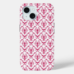 Pink Damask #2 at VictoriaShaylee iPhone 15ケース