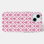 Pink Damask #2 at VictoriaShaylee Case-Mate iPhoneケース (裏面 (横))