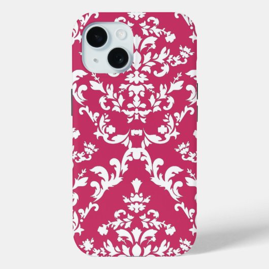 Pink Damask #3 at VictoriaShaylee Case-Mate iPhoneケース (裏面)