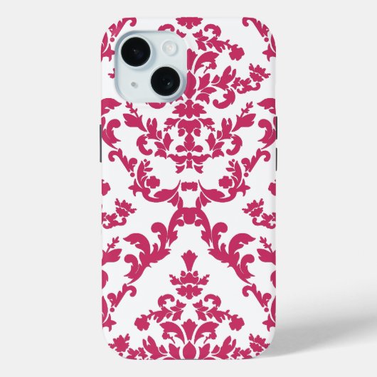 Pink Damask #6 at VictoriaShaylee Case-Mate iPhoneケース (裏面)