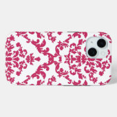 Pink Damask #6 at VictoriaShaylee Case-Mate iPhoneケース (裏面 (横))