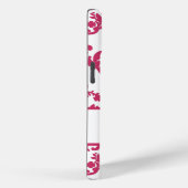 Pink Damask #6 with monogram at VictoriaShaylee Case-Mate iPhoneケース (裏面 / 右)
