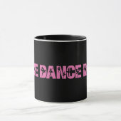 Pink DANCE with Ballerina切り出し マグカップ (中央)
