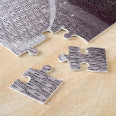 Pink dancing ballerina and beautiful butterflies ジグソーパズル (側面)