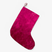 Pink Dark Wall:抽象芸術テクスチャ スモールクリスマスストッキング (正面 (吊り時))