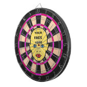 Pink Dartboard with Your Face Here ダーツボード (正面右)