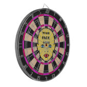 Pink Dartboard with Your Face Here ダーツボード (正面左)
