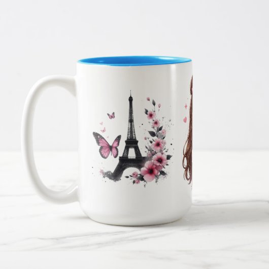 Pink Daydream Heartfull Smile Sugar & Sunshine Bub ツートーンマグカップ (左)