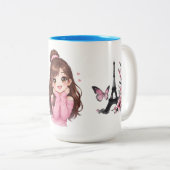 Pink Daydream Heartfull Smile Sugar & Sunshine Bub ツートーンマグカップ (正面右)