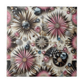 Pink Diamond Mid Century Modern  タイル (正面)