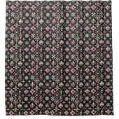 Pink Diamonds Mid Century Modern Shower Curtain シャワーカーテン (正面)
