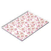 Pink Disco Cowgirl Spiral Notebook ノートブック (左側)