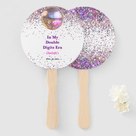Pink Disco Trendy In My Double Digits Era Birthday ハンドファン