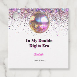 Pink Disco Trendy In My Double Digits Era Birthday フェイバータグ