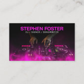 Pink DJs SignerミュージシャンDeejay Music Producer 名刺 (正面)