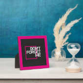 Pink Do not 忘れ Meグラフィックタイポグラフィ フォトプラーク (インサイチュ)