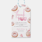 Pink Donut & Candy Party Suite ギフトタグ (正面)